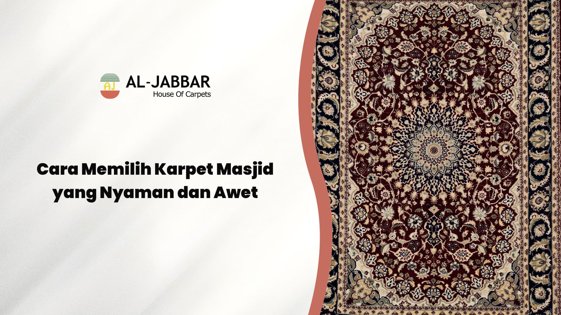 Cara memilih karpet masjid dengan motif garis saf dari Al-Jabbar Carpets
